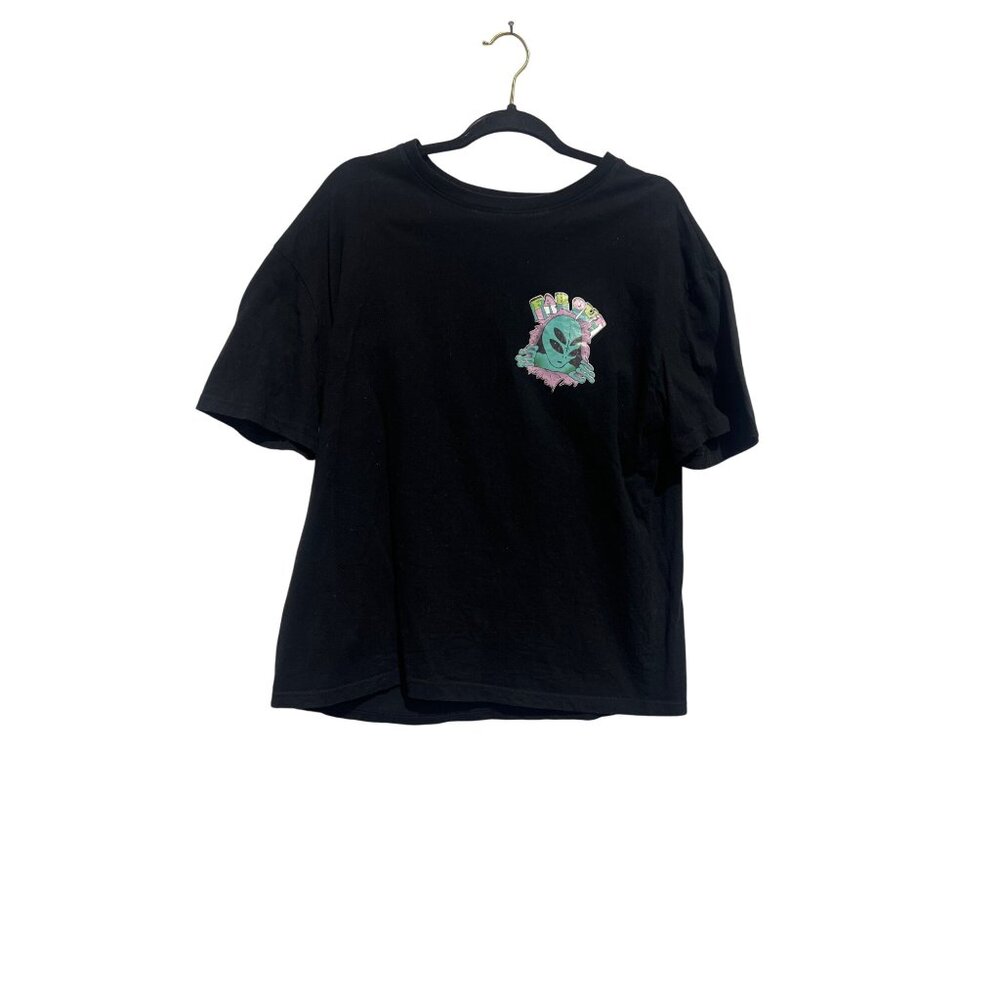 Far Out Alien Graphic T-Shirt Black Size S (4-6) By Shein